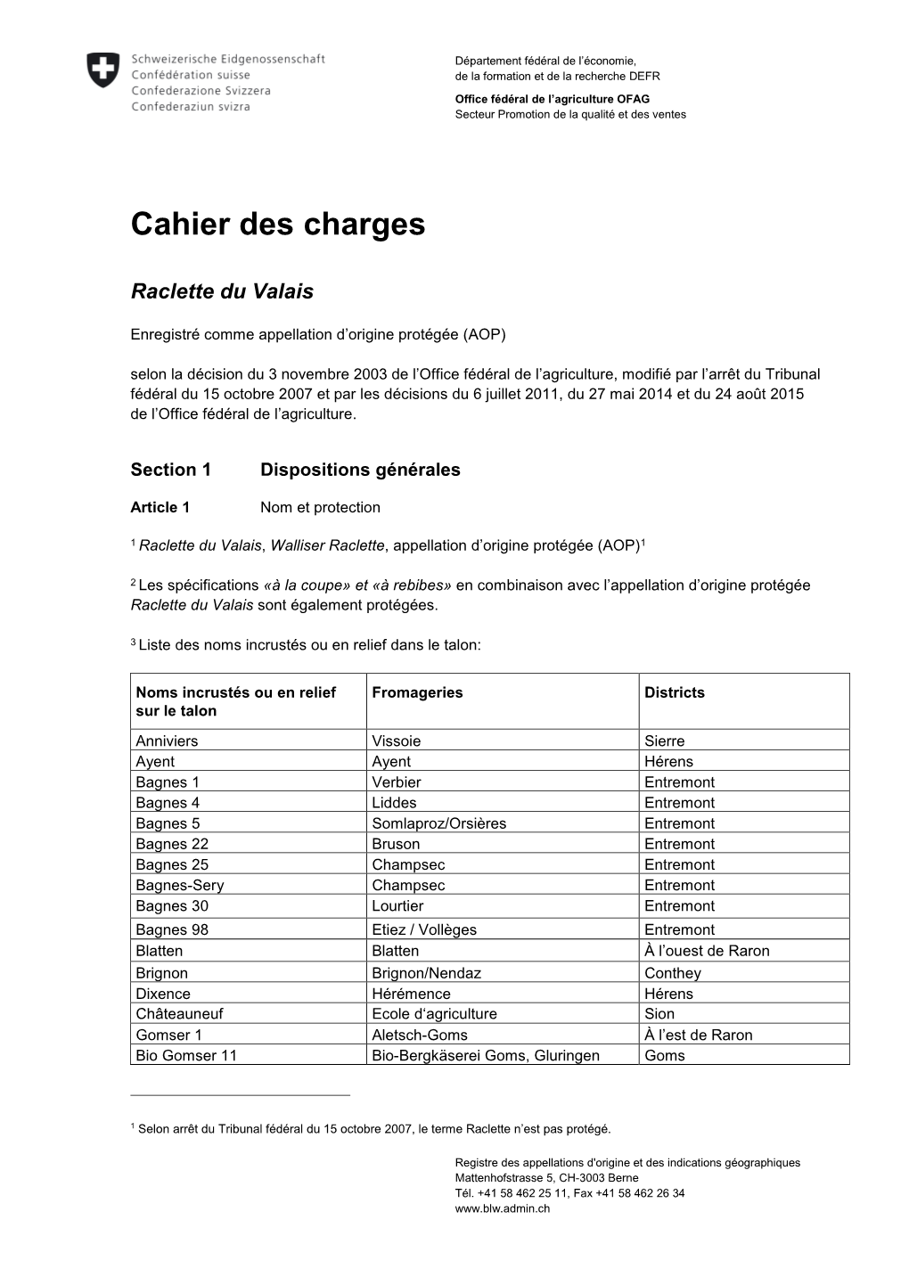 Cahier Des Charges