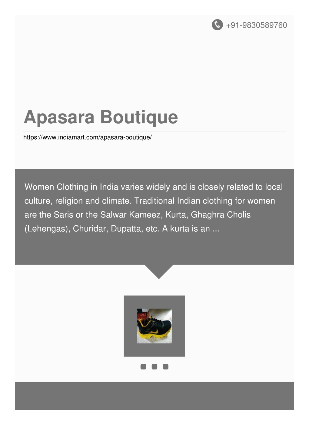 Apasara Boutique