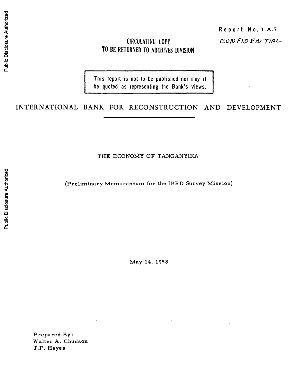 World Bank Document