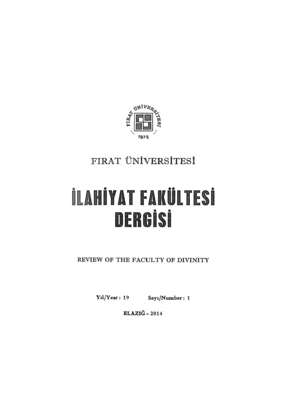 Ilahiyat Fakültesi Dergisi