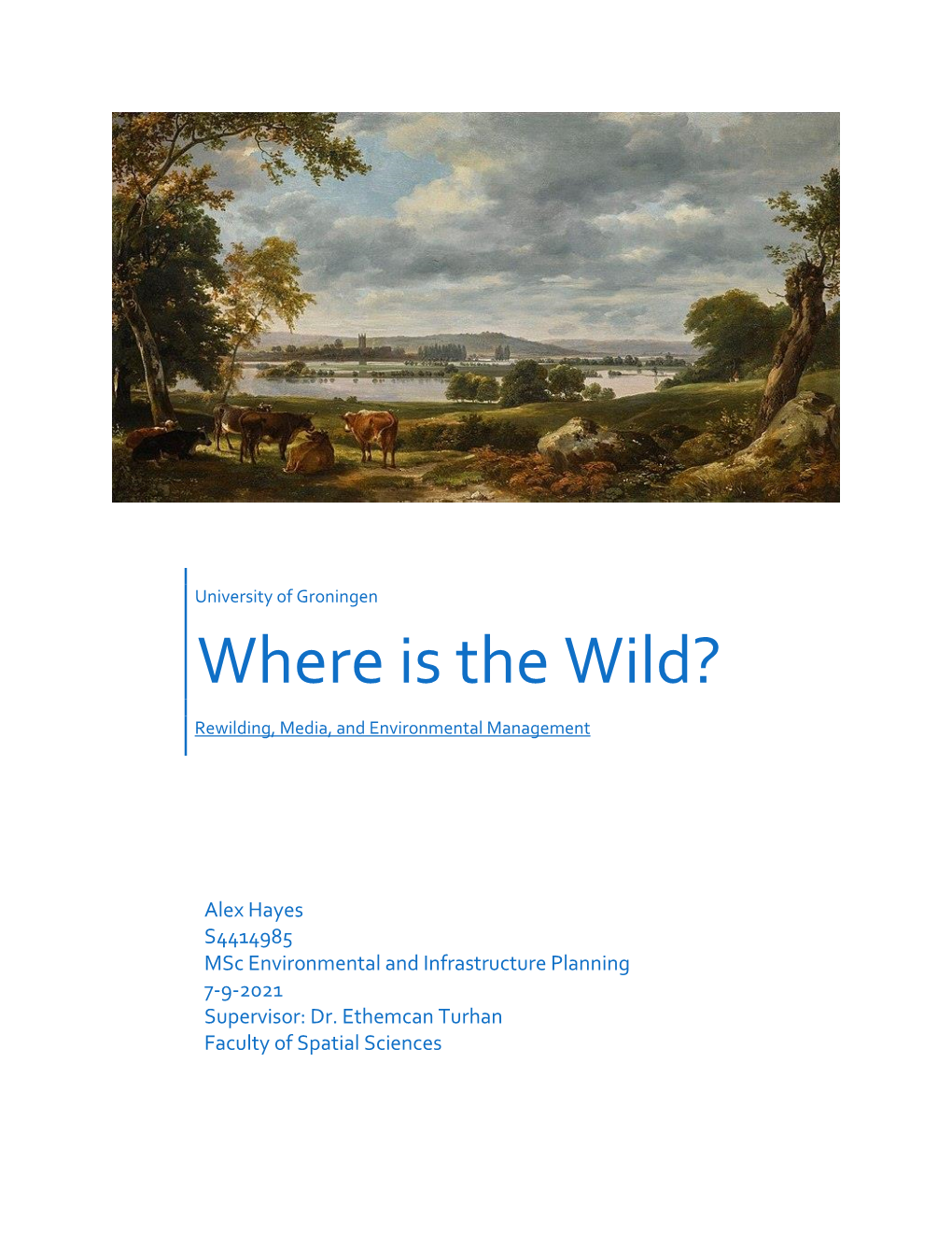 Where Is the Wild?