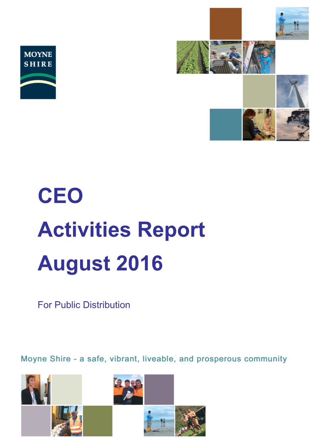 CEO Activities Report August 2016