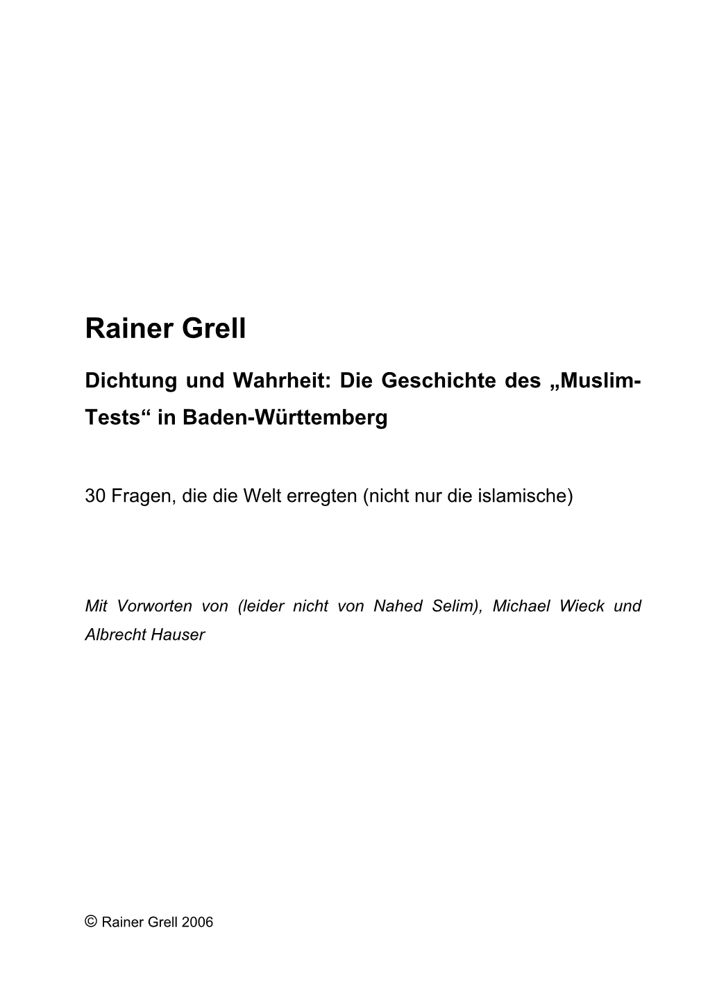 Rainer Grell