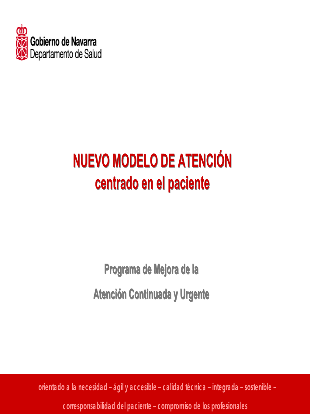 Programa De Mejora De La Atención Continuada Y Urgente