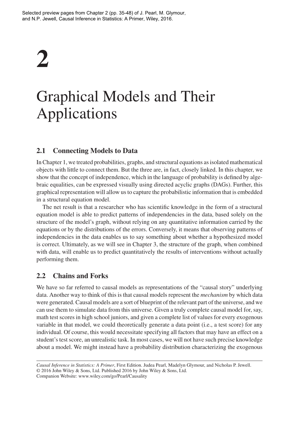 Graphical Models and Their Applications
