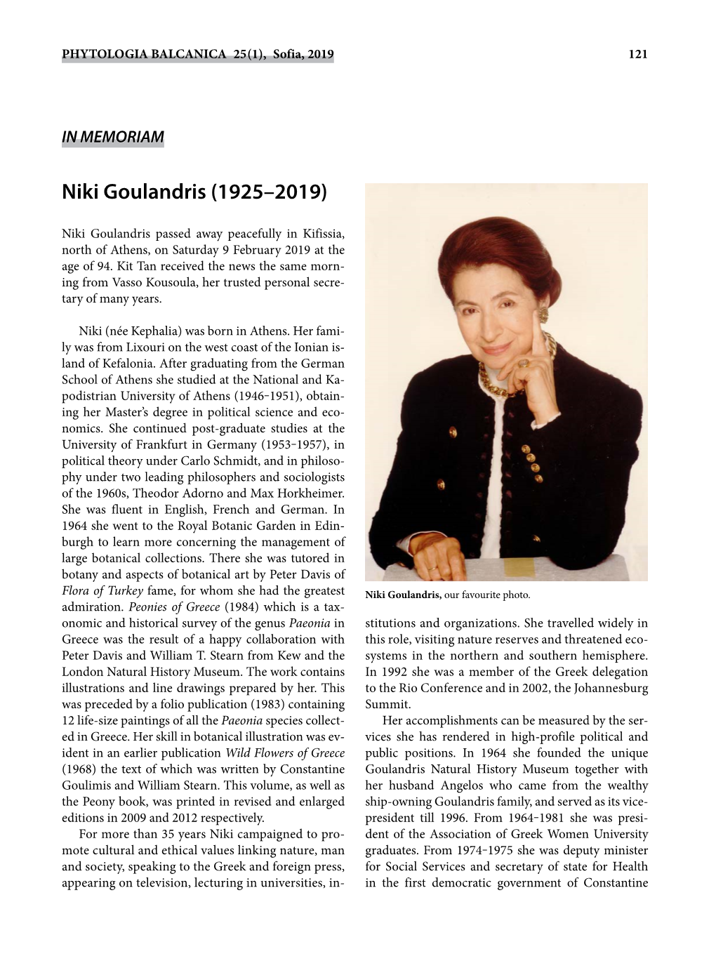 Niki Goulandris (1925–2019)