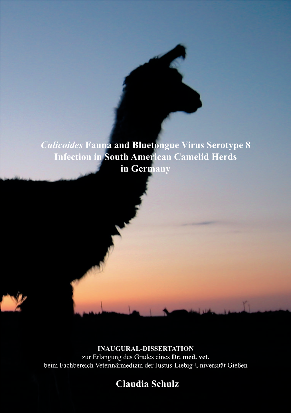 Culicoides Fauna and Bluetongue Virus Serotype 8 Infection in South American Camelid Herds in Germany