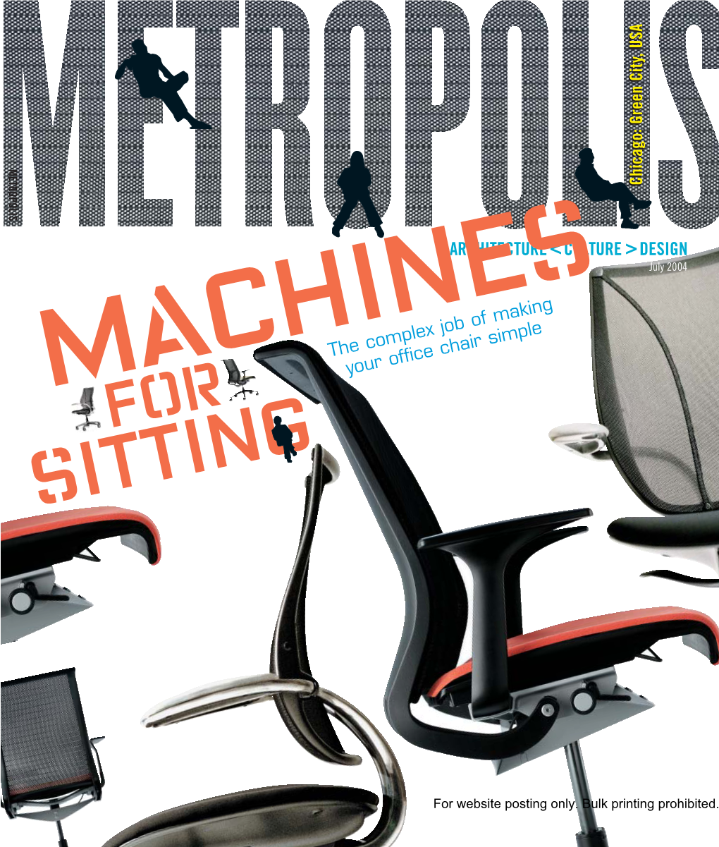 DESIGN the Complex Job of Making Your Office Chair Simple