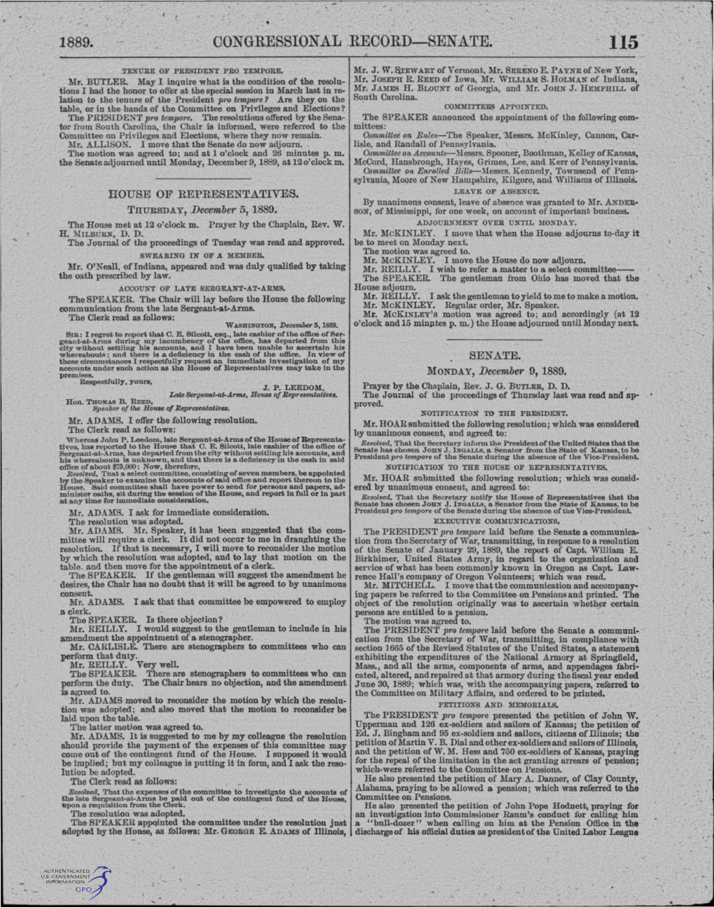 Congressional Record-Senate. 115