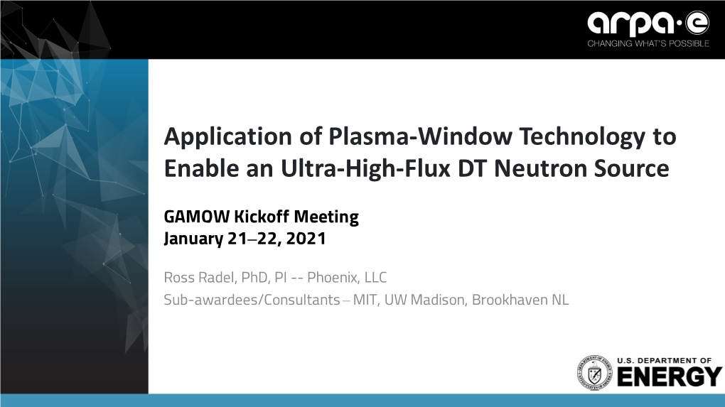 Application of Plasma-Window Technology to Enable an Ultra-High-Flux DT Neutron Source