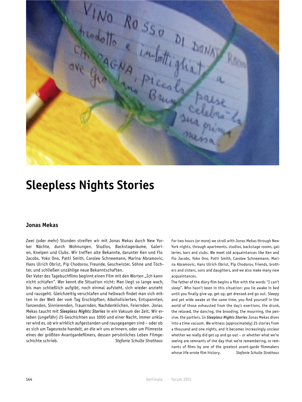 Sleepless Nights Stories