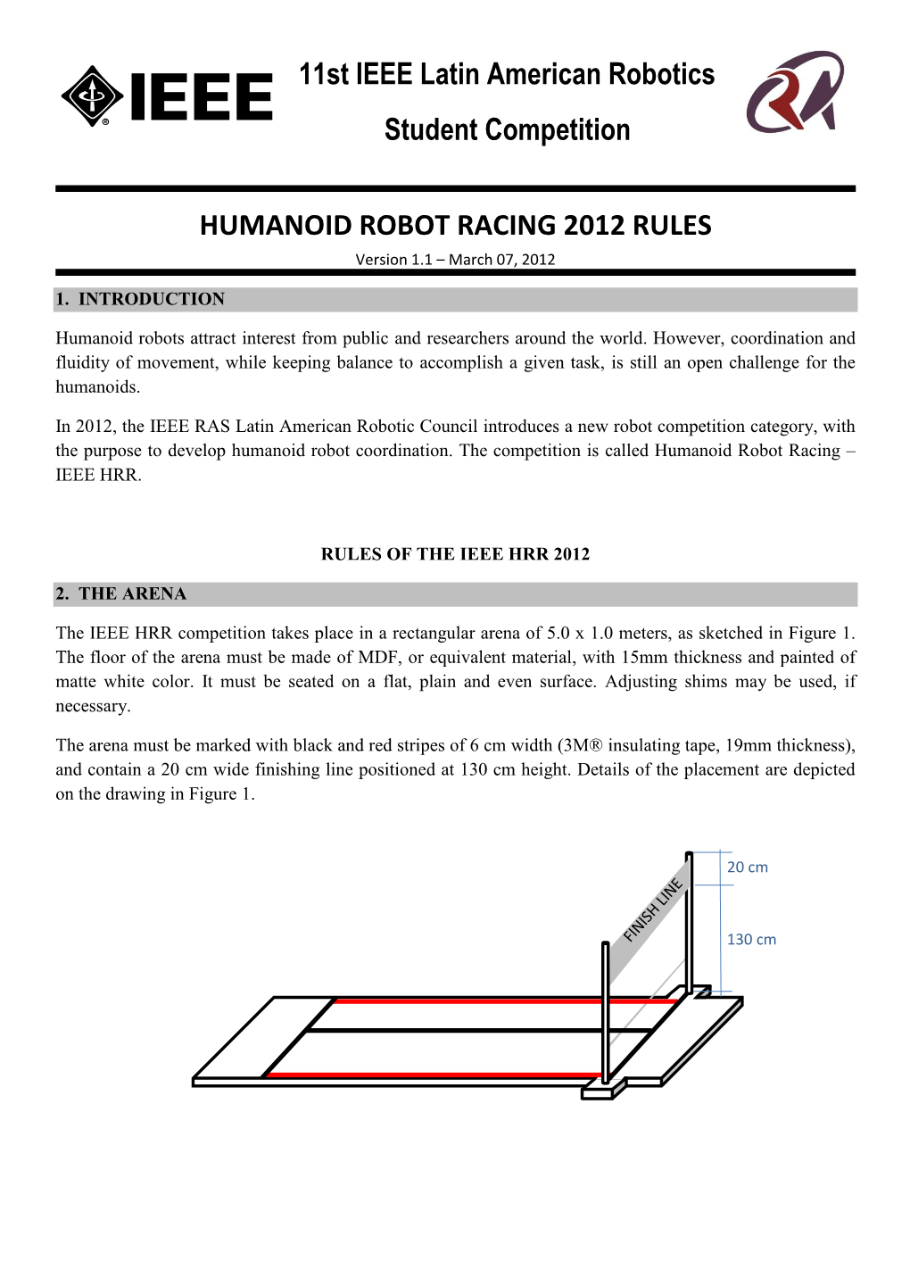 IEEE Humanoid Robot Racing – English