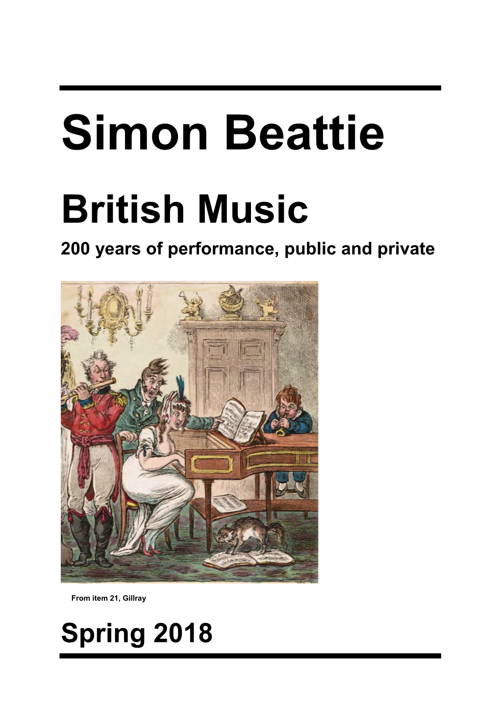 British Music 200 Years of Performance, Public and Private