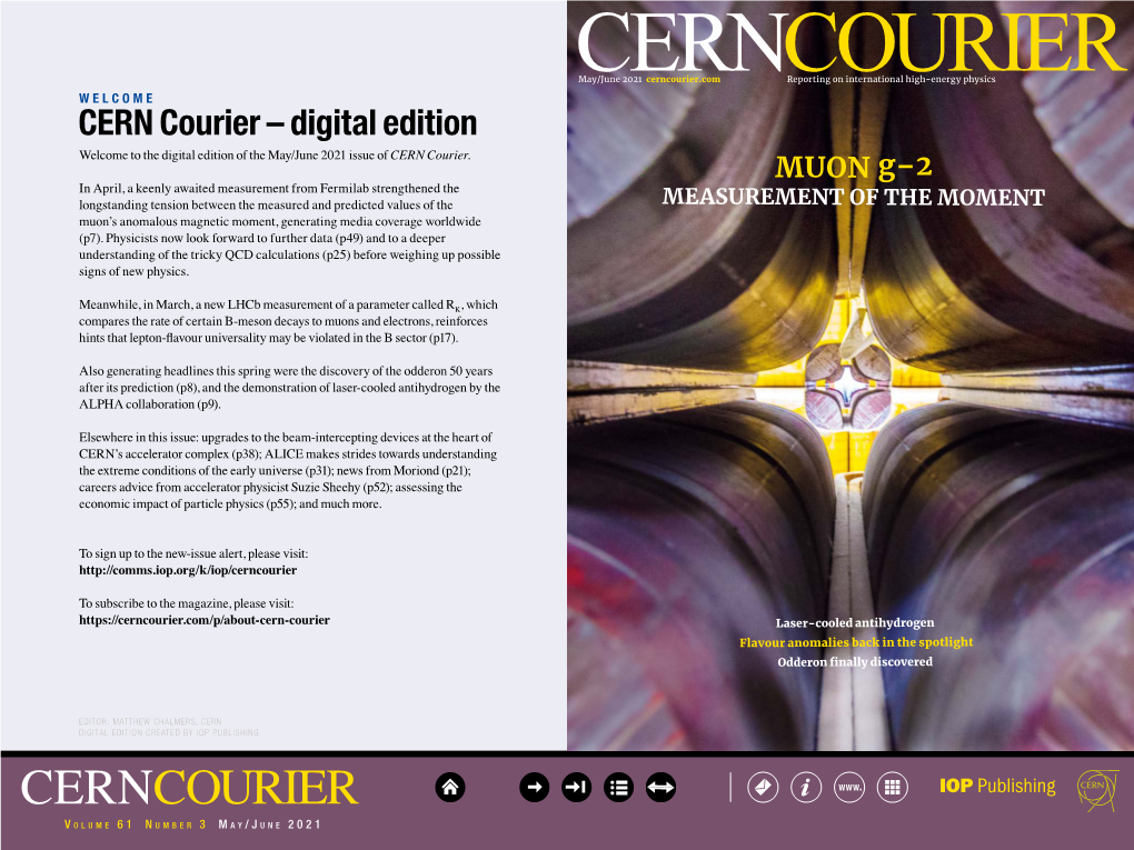 Cern Courier May/June 2021 3 |
