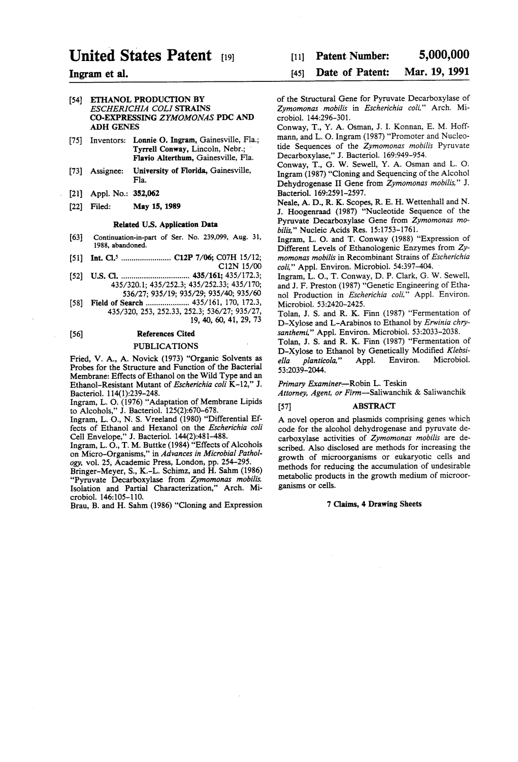 United States Patent (19) 11 Patent