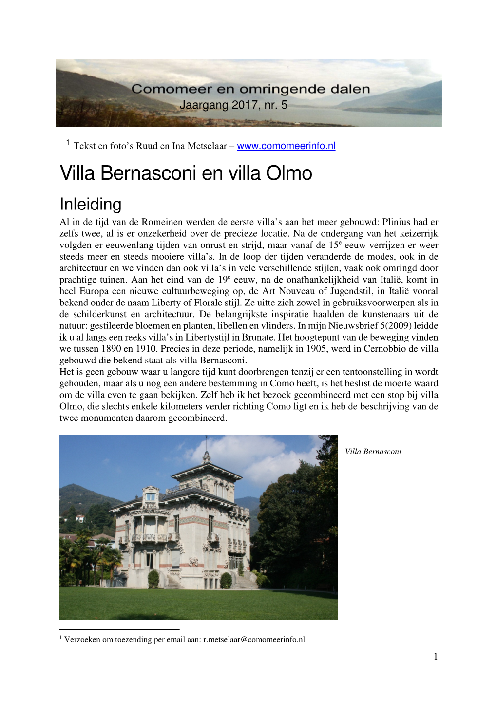 Villa Bernasconi En Villa Olmo