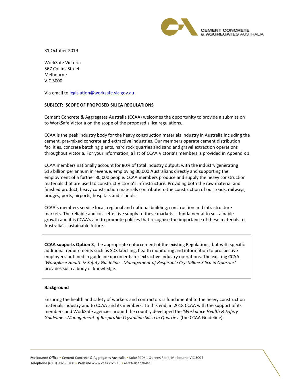 Scope of Proposed Silica Regulations