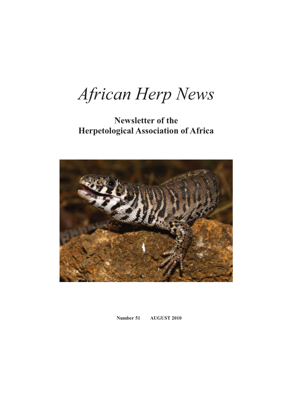 African Herp News