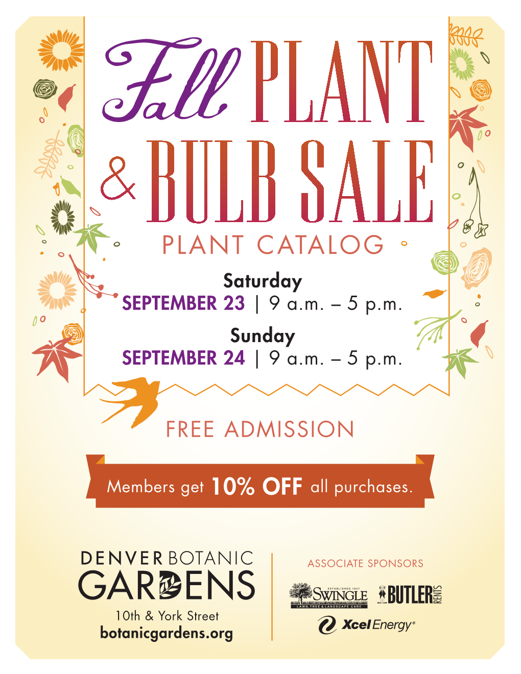 PLANT CATALOG Saturday SEPTEMBER 23 | 9 A.M