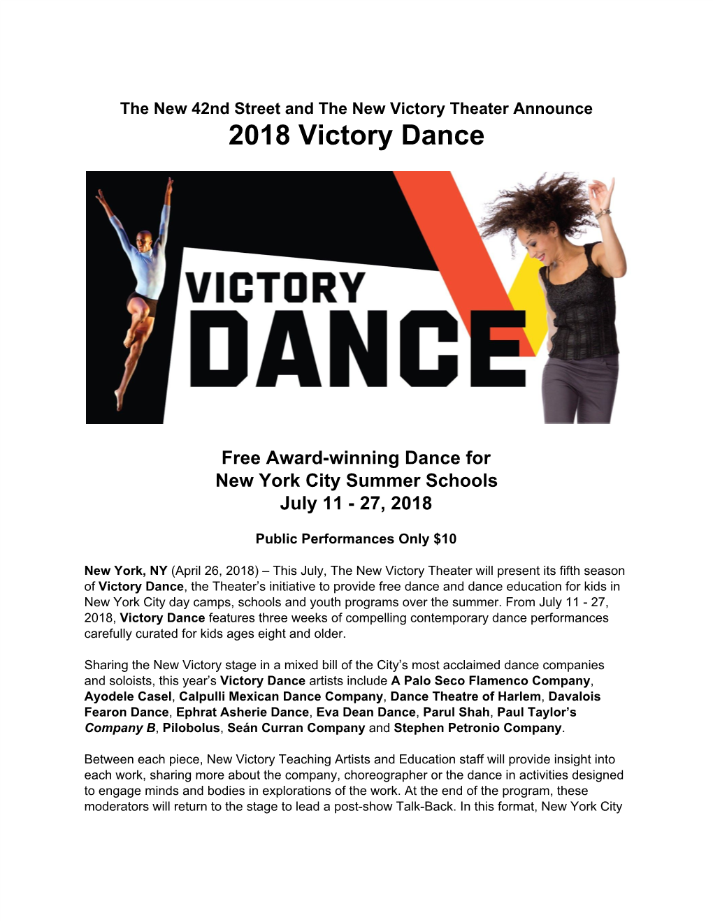 2018 Victory Dance