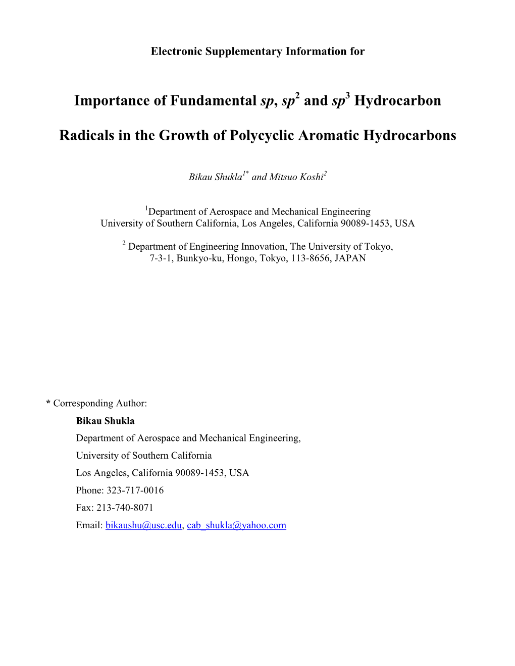 Importance of Fundamental Sp, Sp and Sp Hydrocarbon Radicals in The