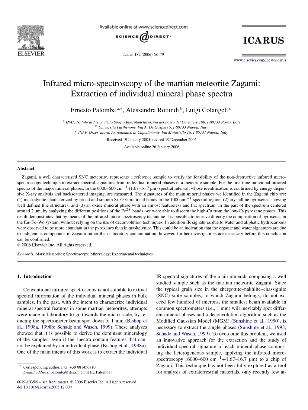 Infrared Micro-Spectroscopy of the Martian Meteorite Zagami: Extraction of Individual Mineral Phase Spectra