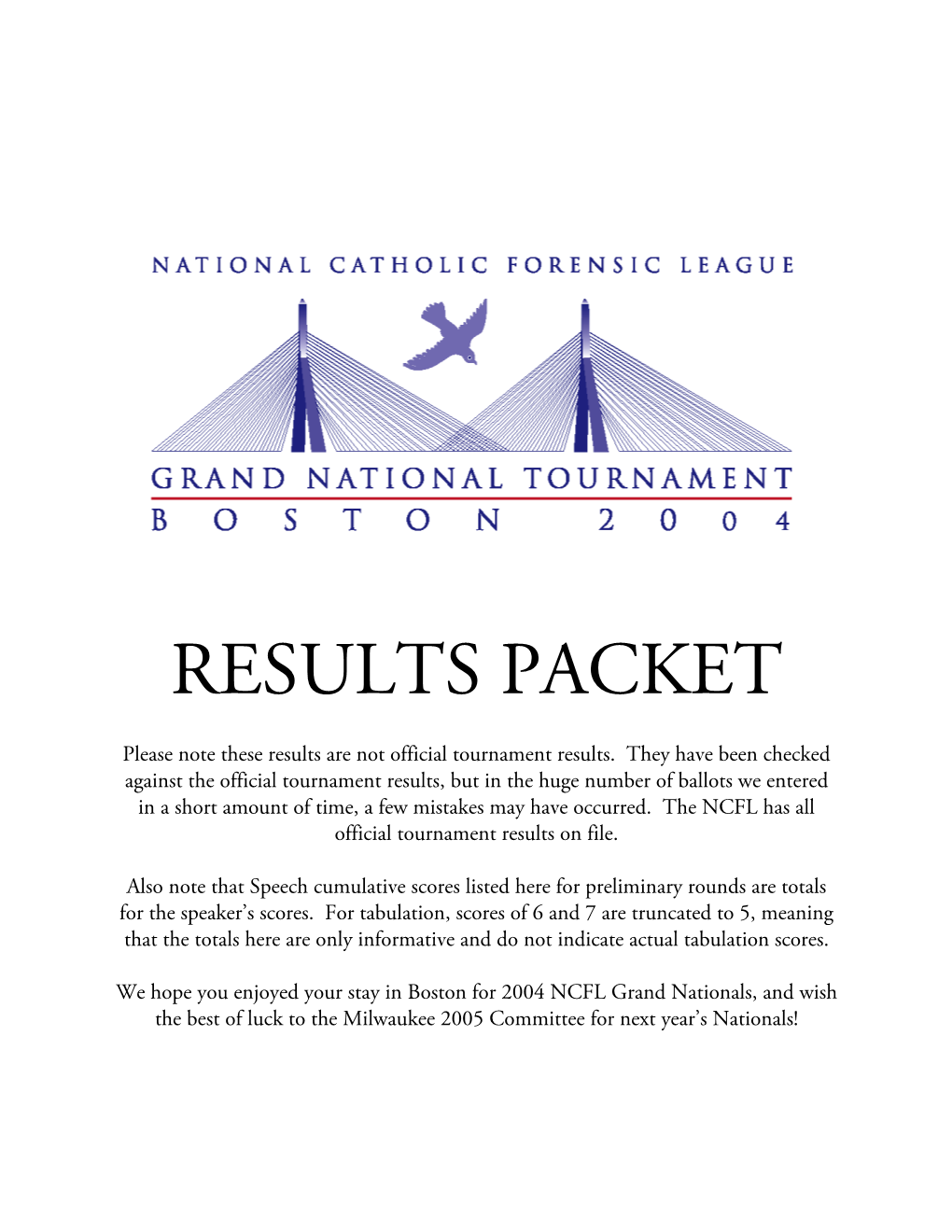 NCFL Results