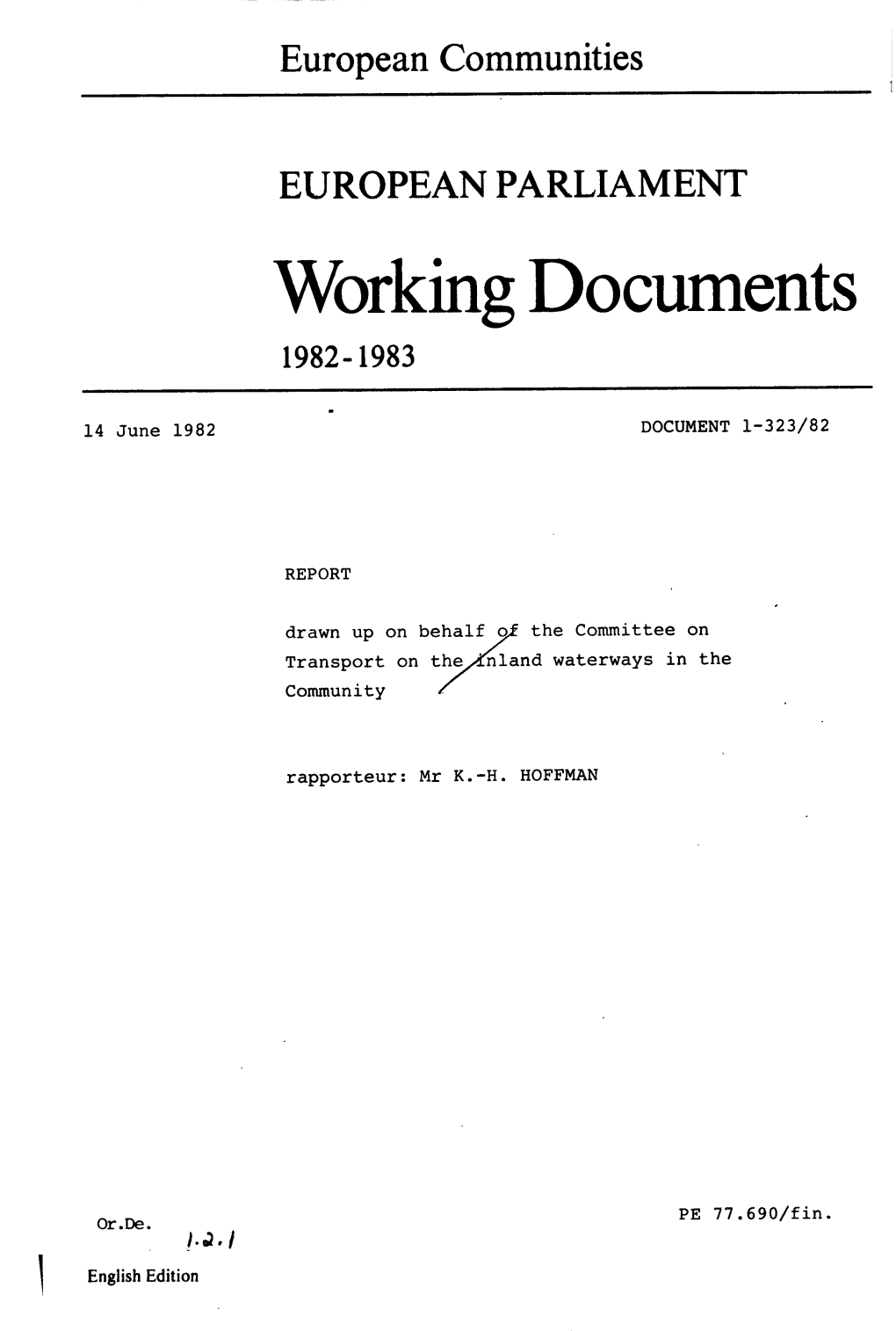 Wbrking Documents 1,982- 1983