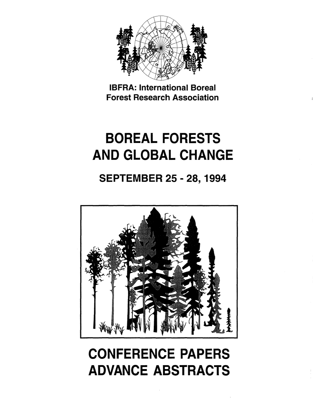 Boreal Forests and Global Change Conference Papers