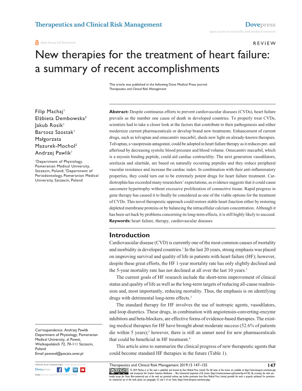 New Therapies for the Treatment of Heart Failure: a Summary of Recent Accomplishments