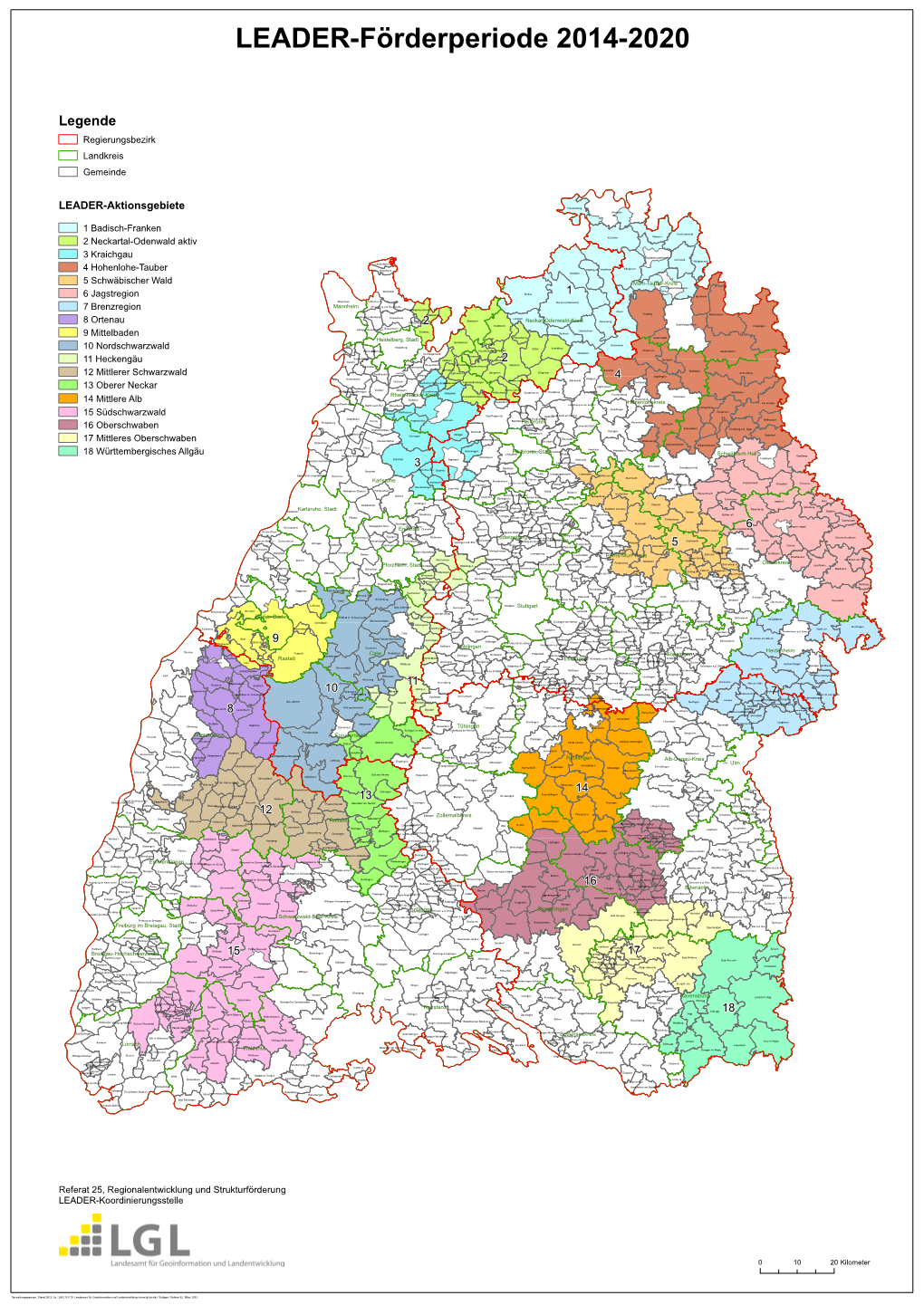 Regionen in Baden-Württemberg