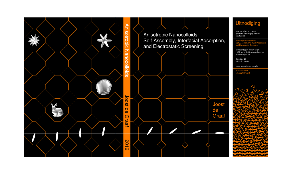 Joost De Graaf Anisotropic Nanocolloids: Anisotropic Adsorption, Interfacial Self-Assembly, Screening and Electrostatic