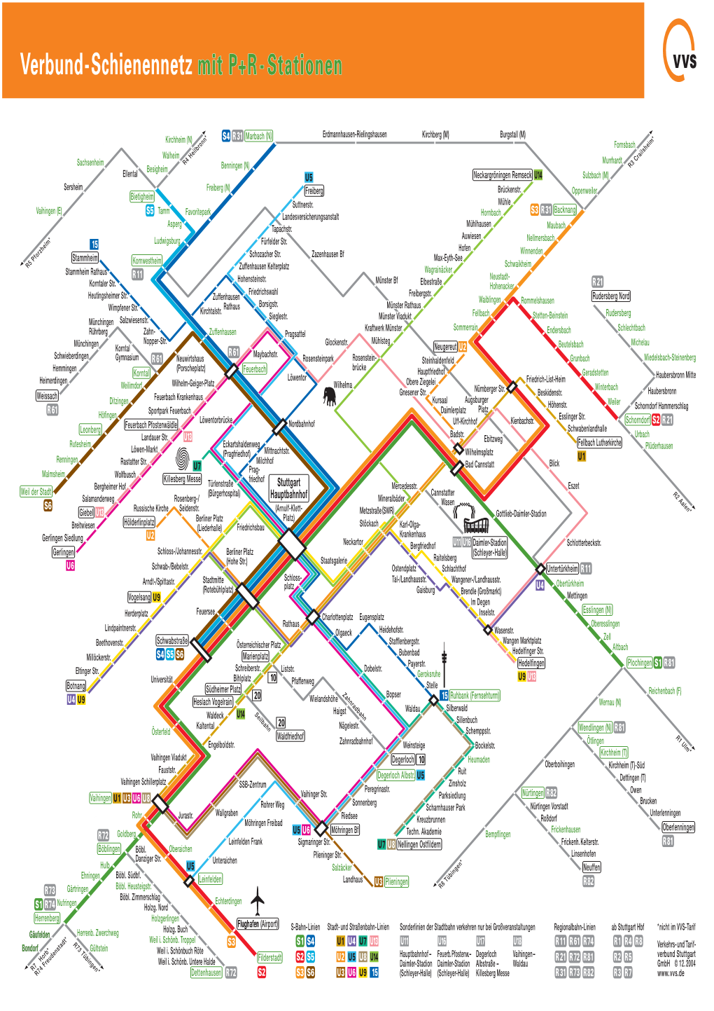 Verbund-Schienennetz Mit P+R-Stationen