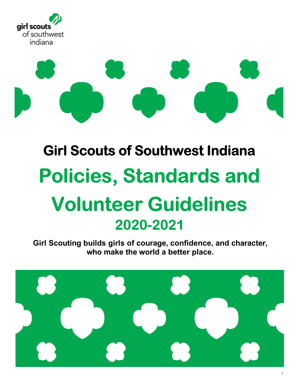 GSSI Policies, Standards, and Volunteer Guidelines 2020-2021