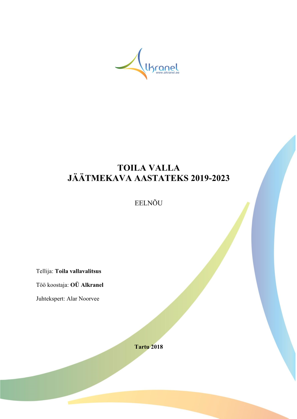 Toila Valla Jäätmekava Aastateks 2019-2023 Eelnõu