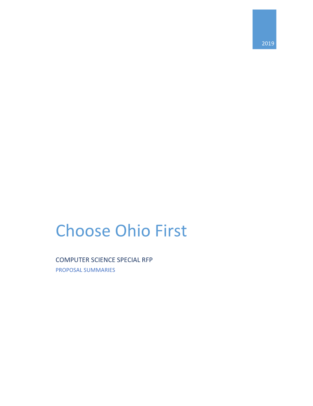 Choose Ohio First