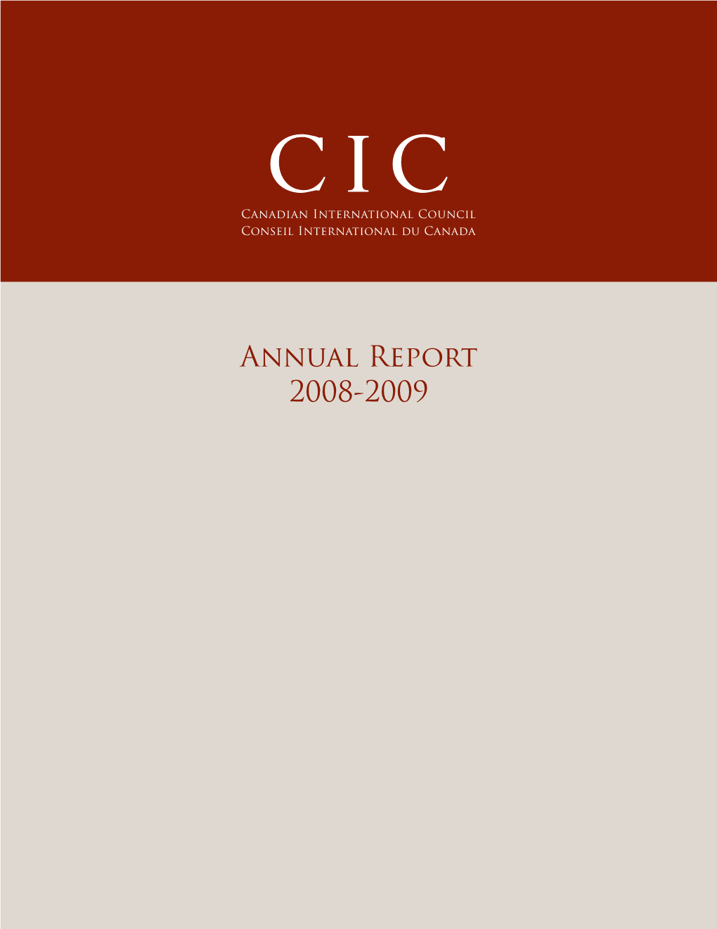 Annual Report 2008-2009