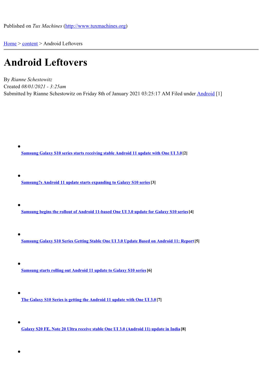 Android Leftovers