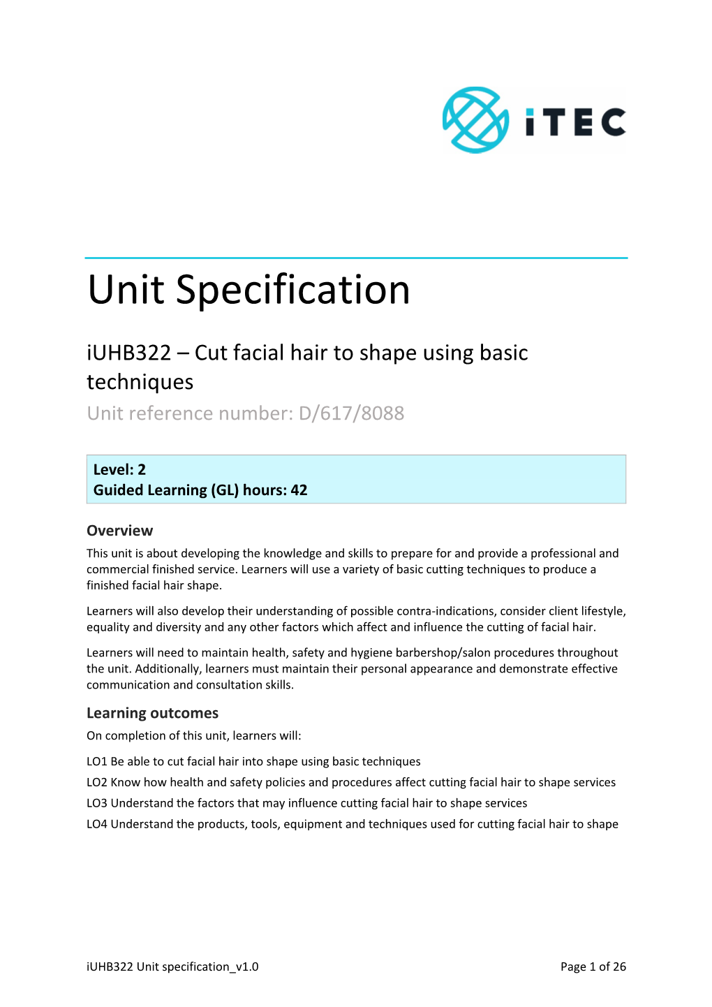 Unit Specification