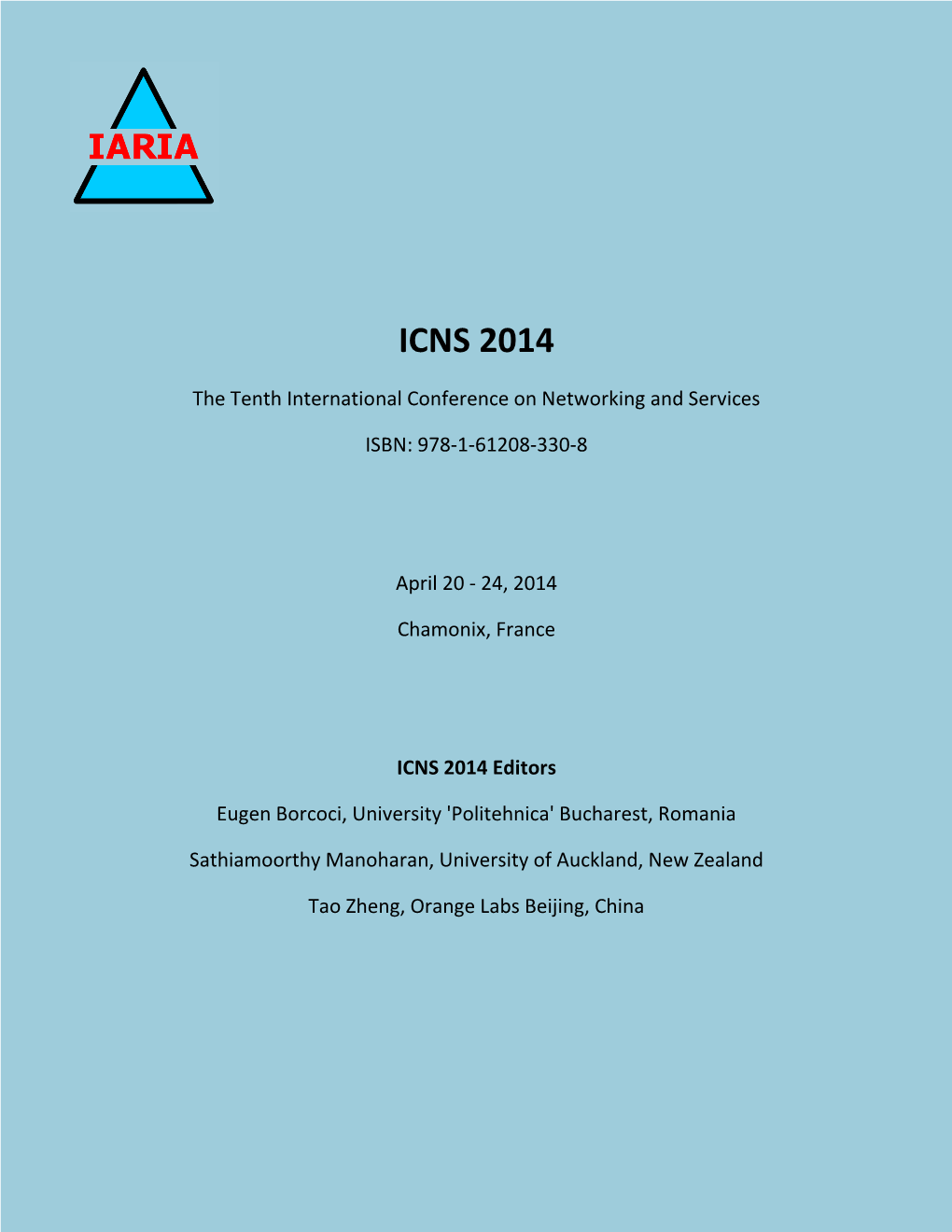 ICNS 2014 Proceedings