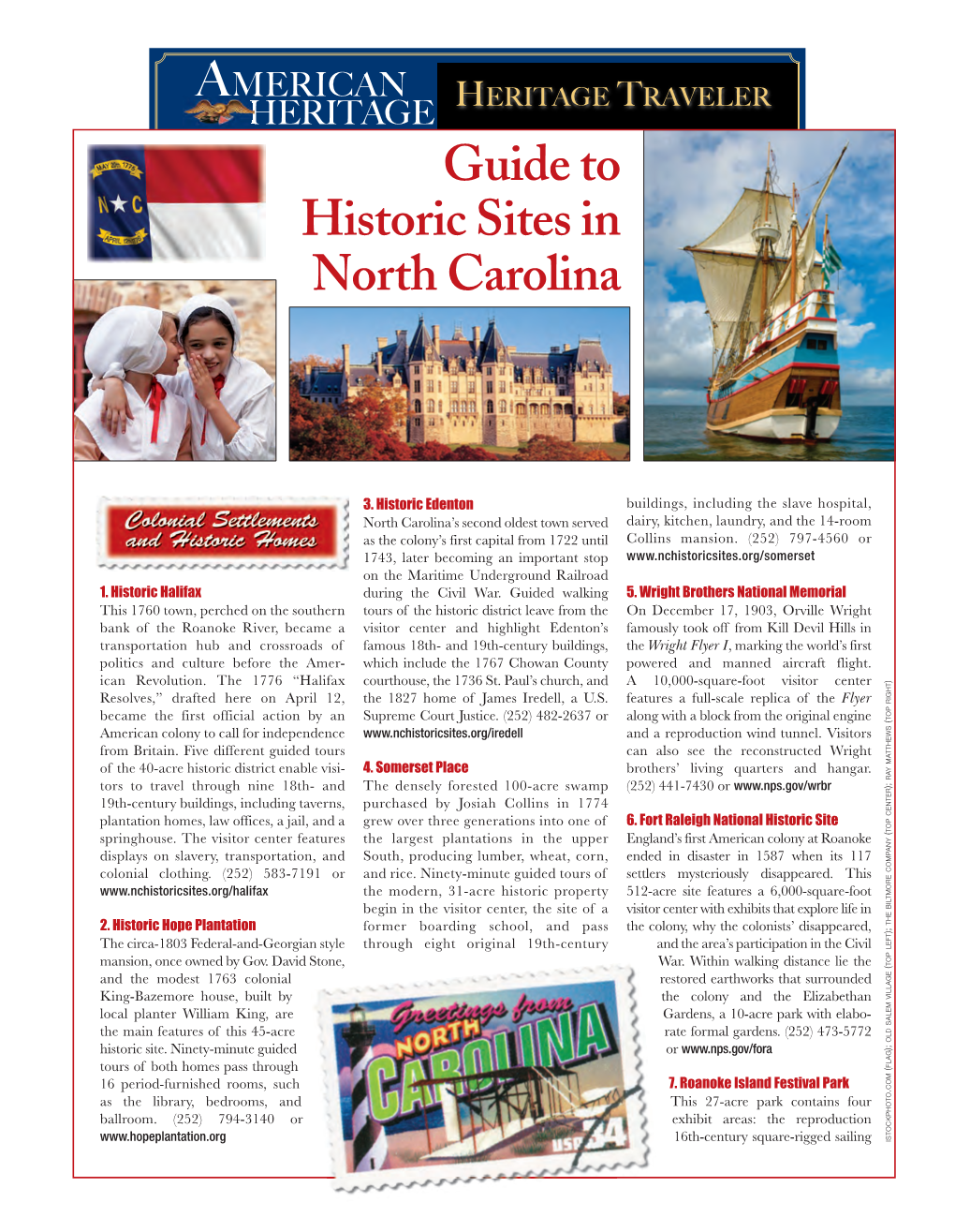 Guide to Historic Sites in North Carolina