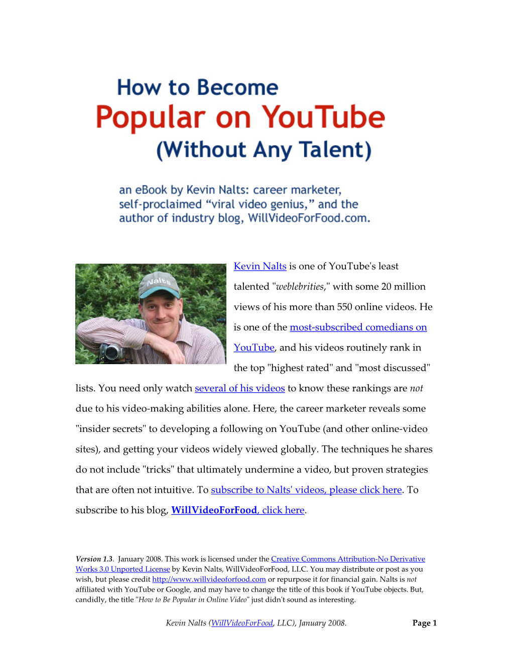 How to Become Popular on Youtube (Without Any