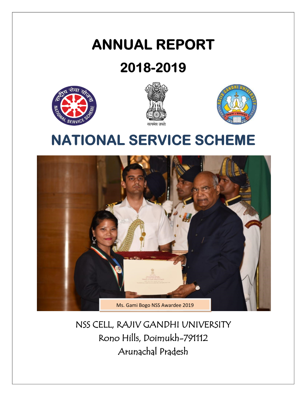 Nss Cell Annual Report 2018-2019