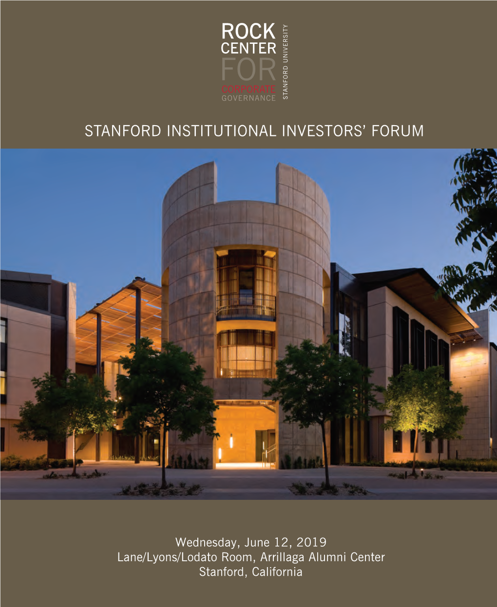 Stanford Institutional Investors' Forum