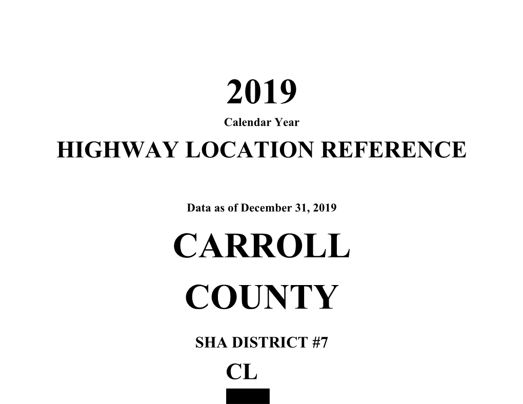 2019 Carroll County