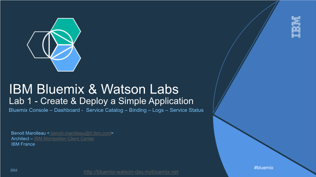 IBM Bluemix & Watson Labs