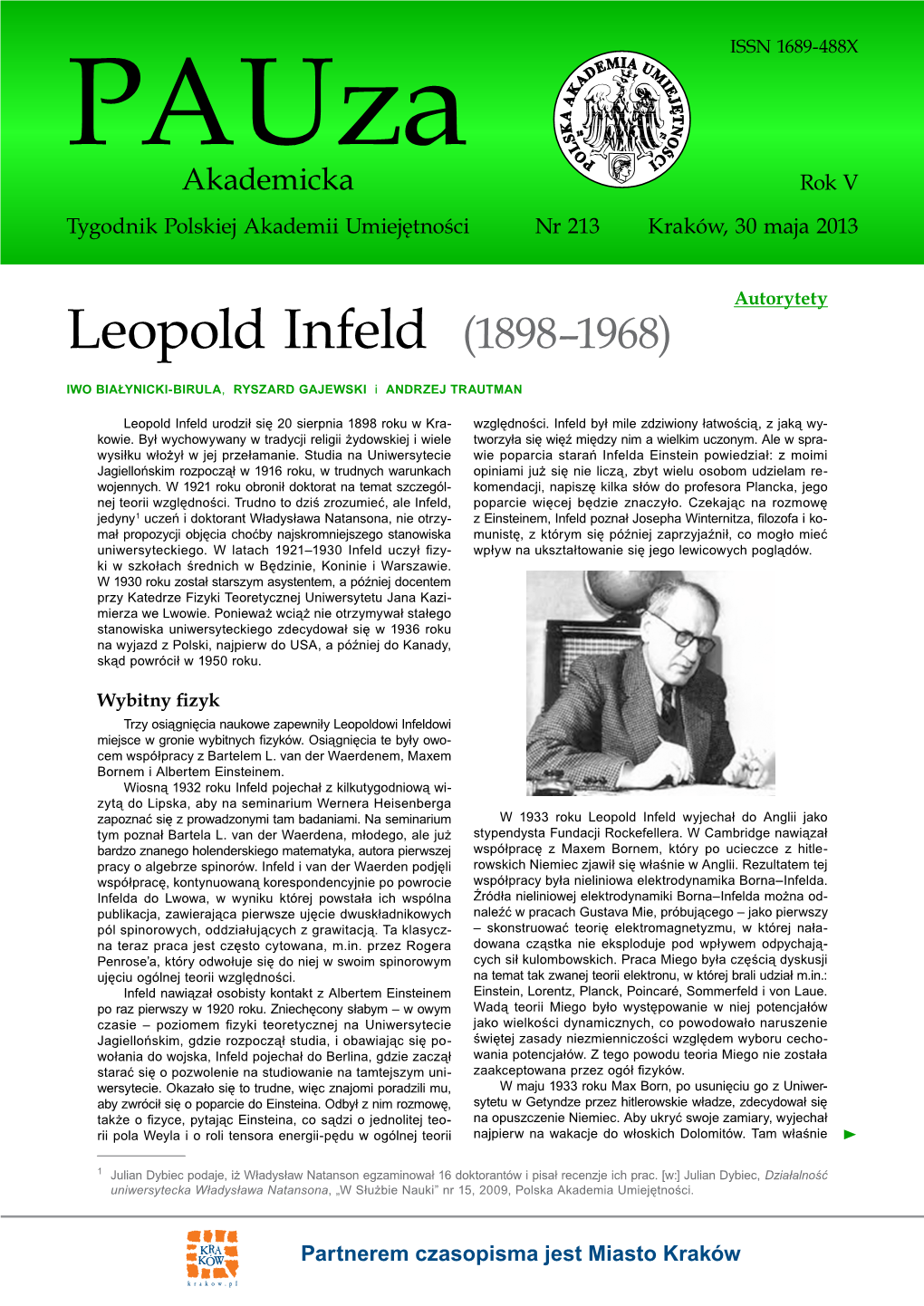 Leopold Infeld (1898–1968)