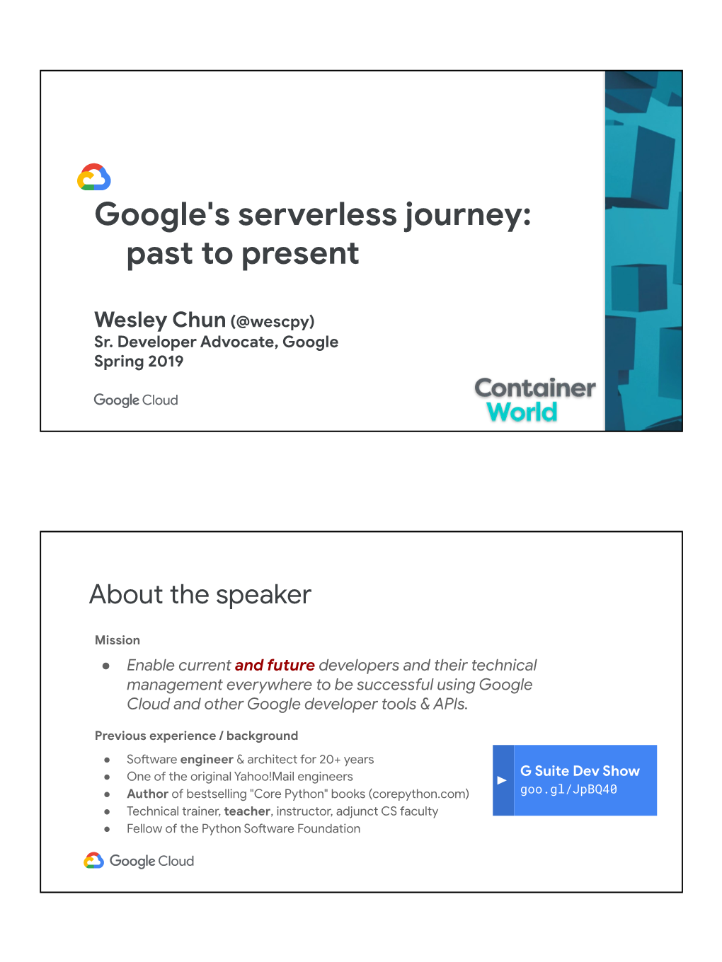 Google's Serverless Journey: Past to Present