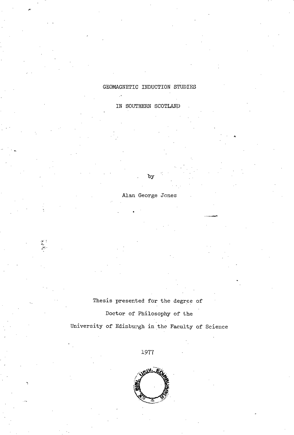 Geomagnetic Induction Studies