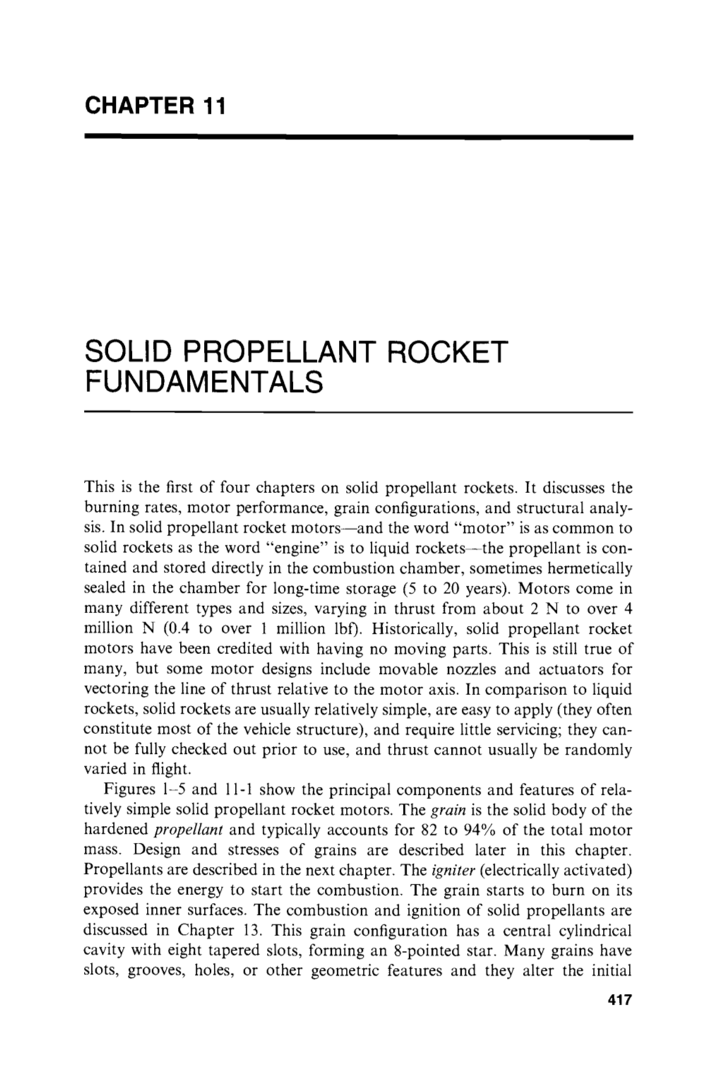 Solid Propellant Rocket Fundamentals